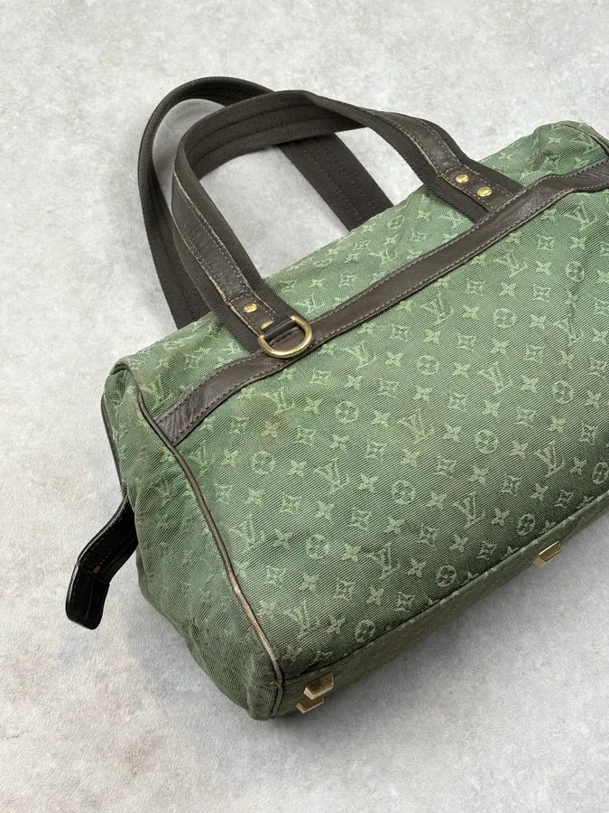 2000s Louis Vuitton Olive Monogram Josephine Canvas Handle Bag cCaLpfW 4