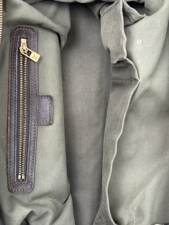 2000s Louis Vuitton Olive Monogram Josephine Canvas Handle Bag cCaLpfW 15