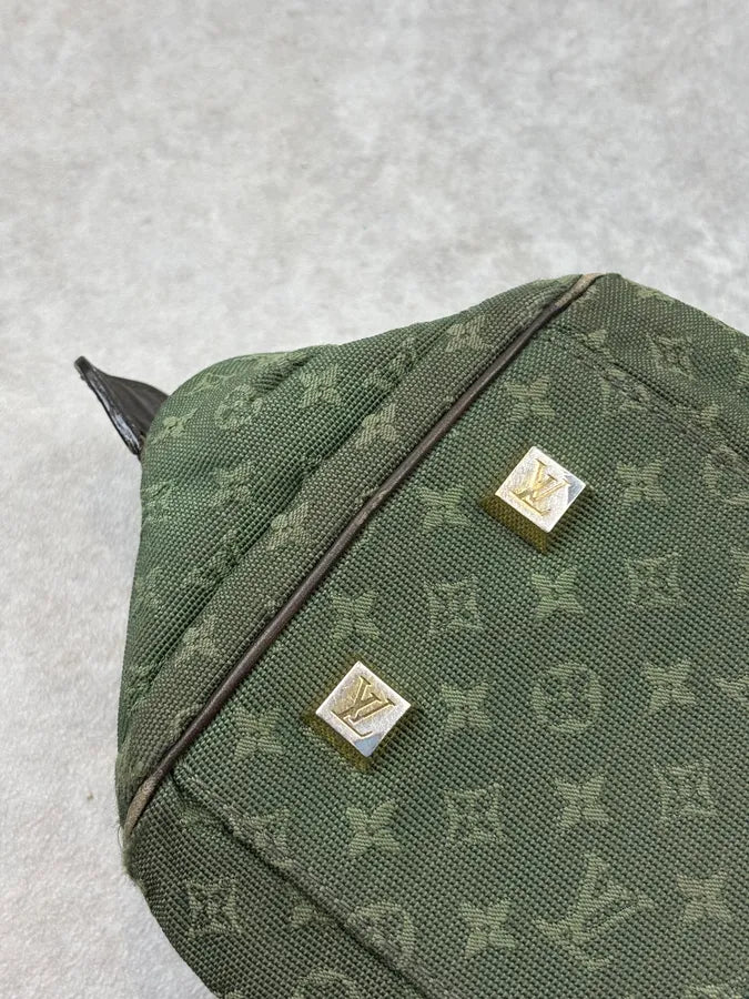 2000s Louis Vuitton Olive Monogram Josephine Canvas Handle Bag cCaLpfW 12