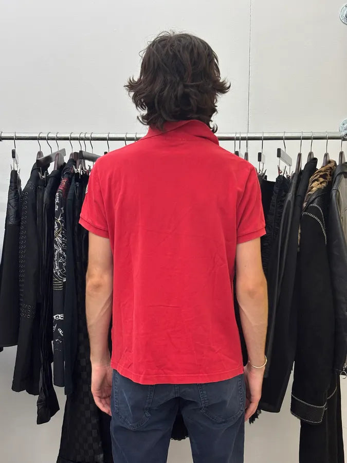 2000s Moncler Red Striped Polo Shirt DOBgpRM 2