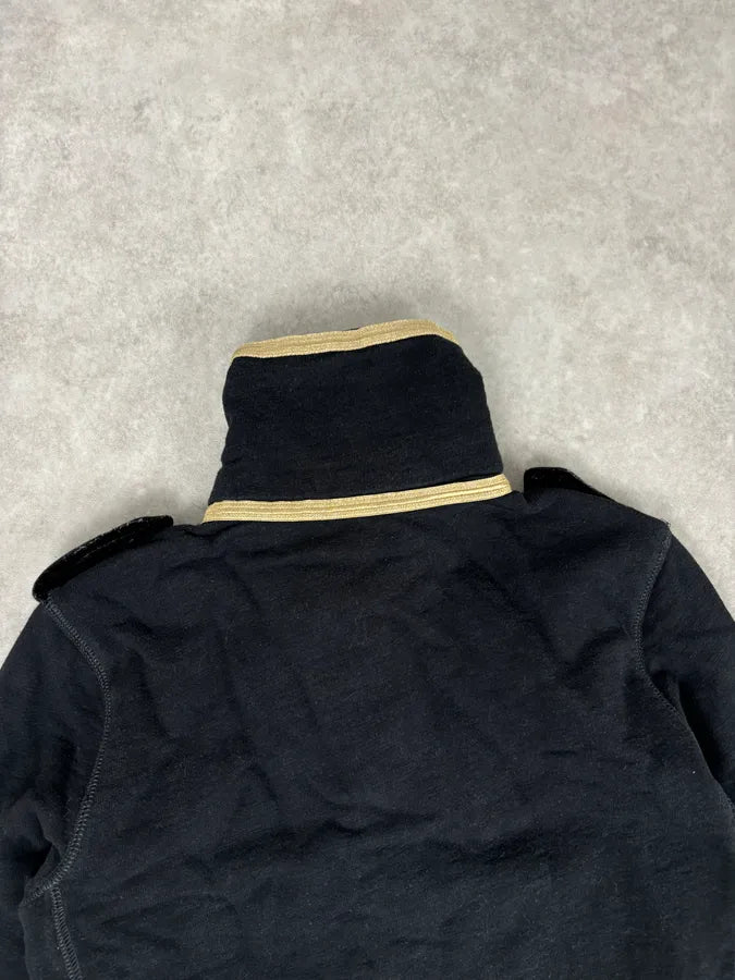 Ralph Lauren Black Military Officer Gold Button Jacket DARPXXK 5