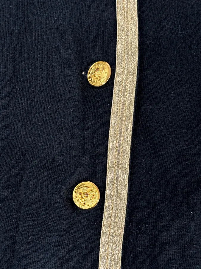 Ralph Lauren Black Military Officer Gold Button Jacket DARPXXK 7