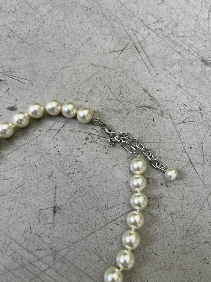 Vintage White Pearl Necklace qgDKFFQ 2