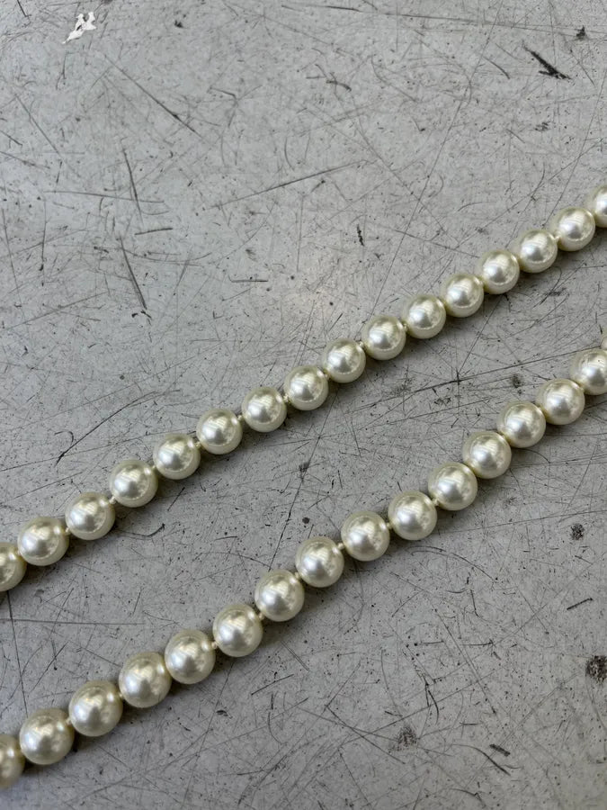 Vintage White Pearl Necklace qgDKFFQ 3