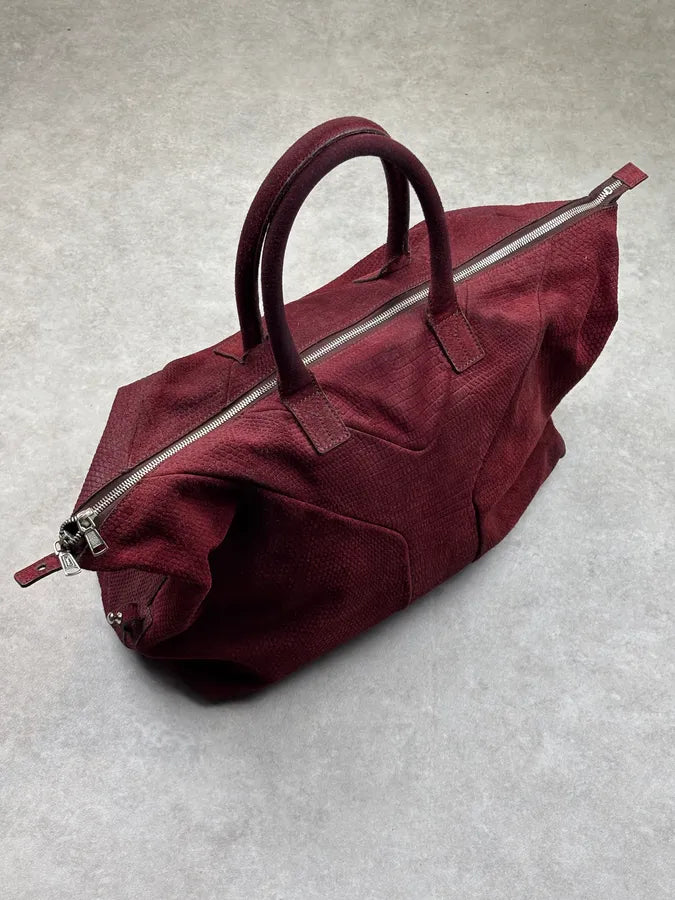 AW2009 Yves Saint Laurent Bordeaux Leather Handle Bag yneObjV 3