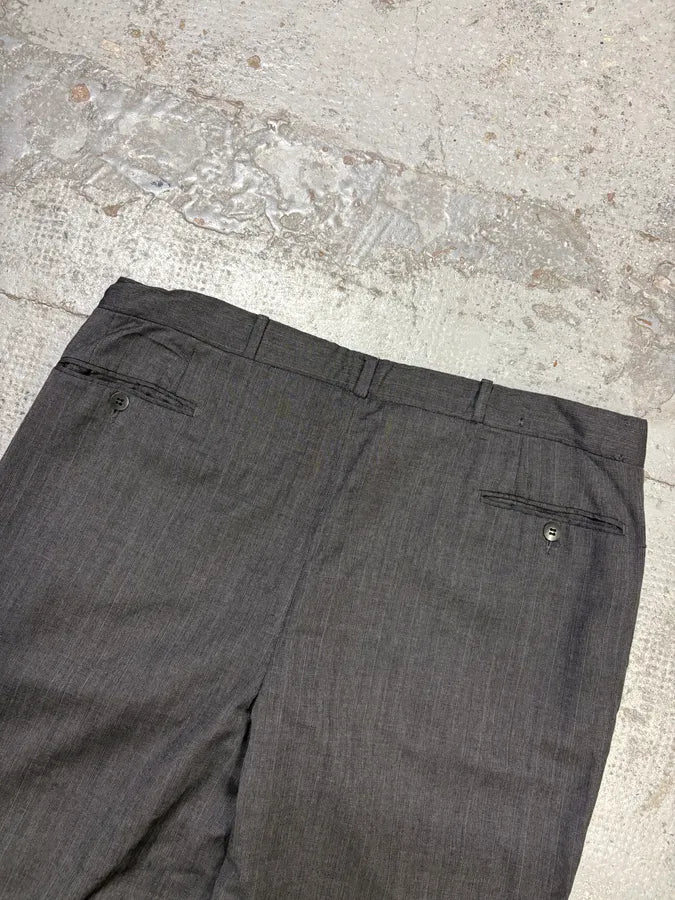 Yves Saint Laurent Grey Wool Suit Pants Wide Leg  NFwTurN 6