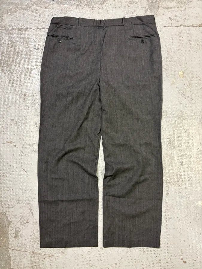 Yves Saint Laurent Grey Wool Suit Pants Wide Leg  NFwTurN 5