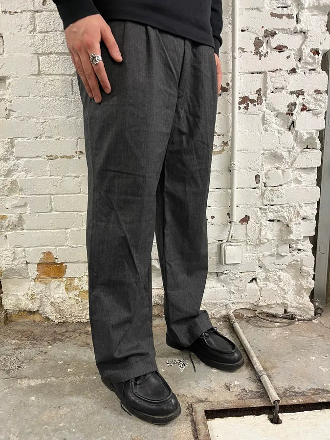 Yves Saint Laurent Grey Wool Suit Pants Wide Leg  NFwTurN 2