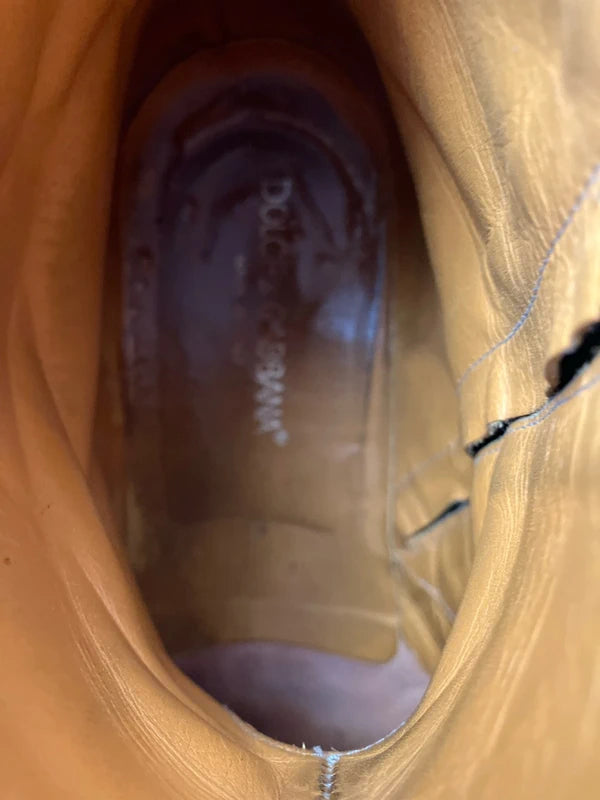 2000s Dolce & Gabbana Black Leather Boots vbdaNxs 6