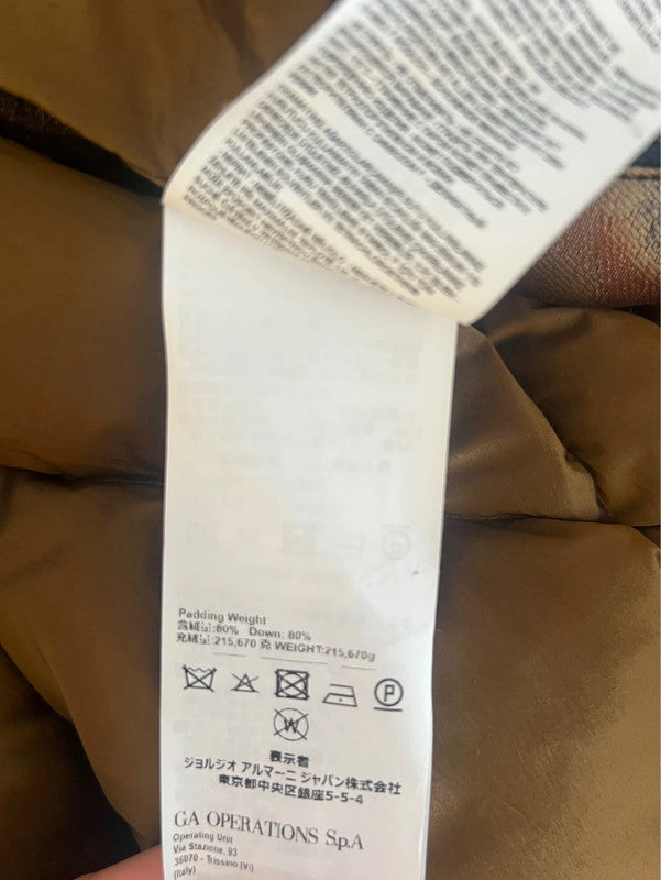 AW2019 Emporio Armani Impressionist Wavy Effect Beige Navy Jacket FgmHyli 13