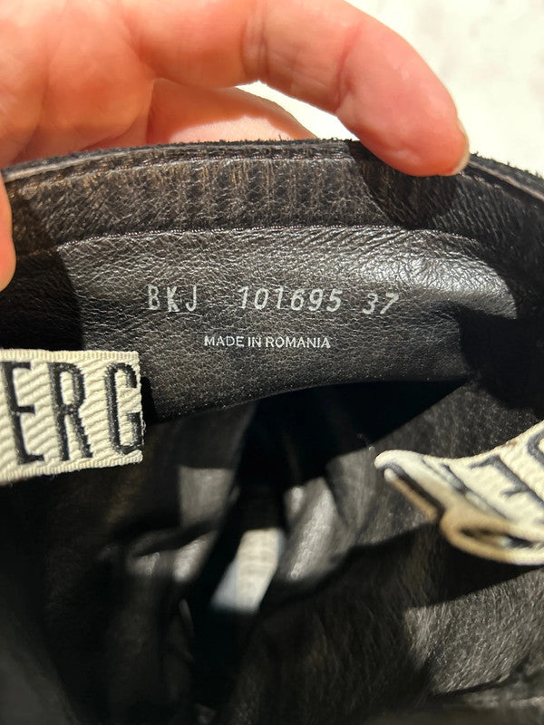 Dirk Bikkembergs Black Ankle Leather Boots QgJuUhz 9