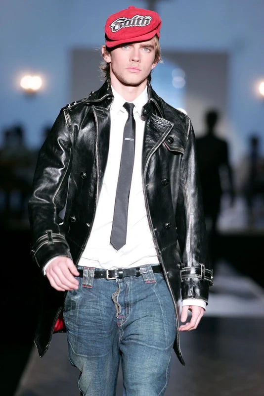 FW2005 Dsquared2 Beige Corduroy Embroidered Faith Cap NUtCaRF 1