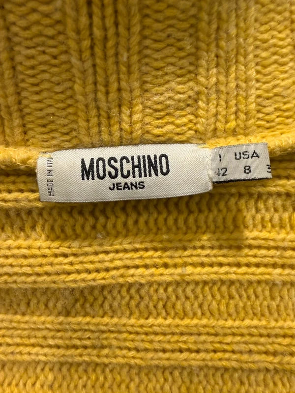 2000s Moschino Wool Yellow Buttoned Jacket LLyeVDt 6