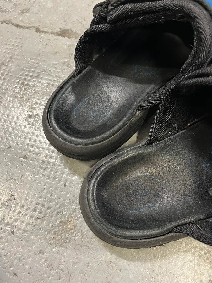 Visvim Black Christo Slides (41.5eu/us8) yAfPosn 7