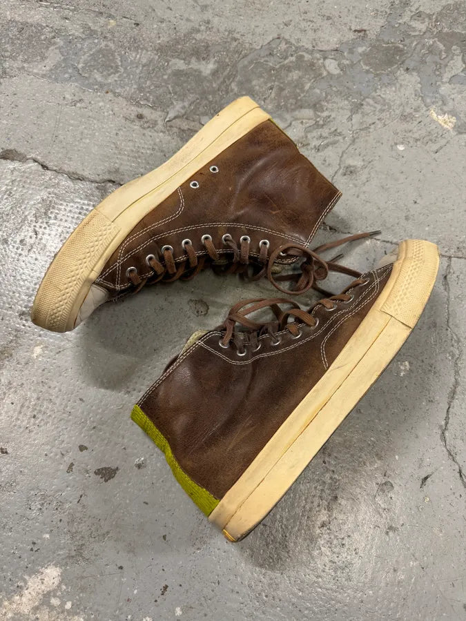 Visvim Brown Leather High Shoes yJfPWMf 8