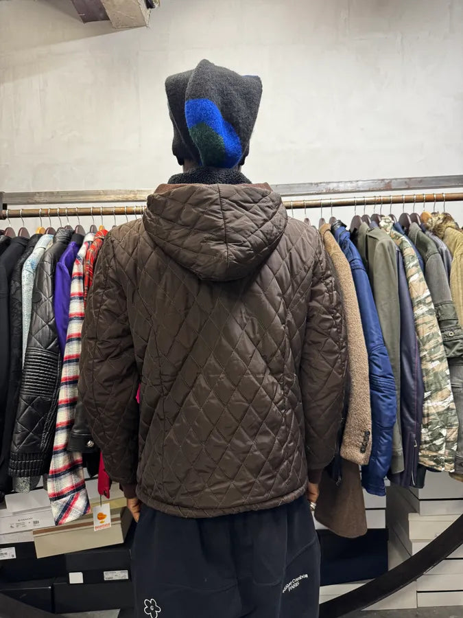 Visvim Green Quilted Hooded Jacket XwTwHEZ 4