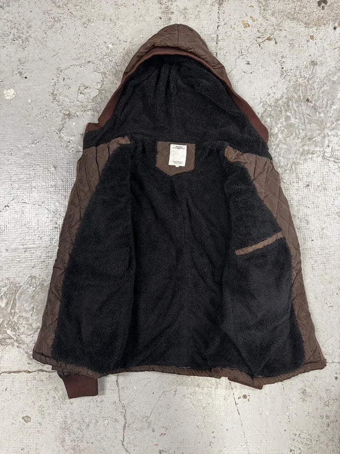 Visvim Green Quilted Hooded Jacket XwTwHEZ 6