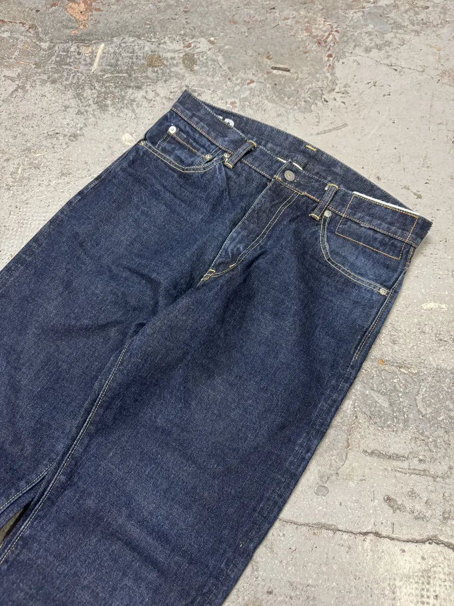 Visvim Premium Salvaged Navy Brut Regular Denim Jeans hSkhtzI 6