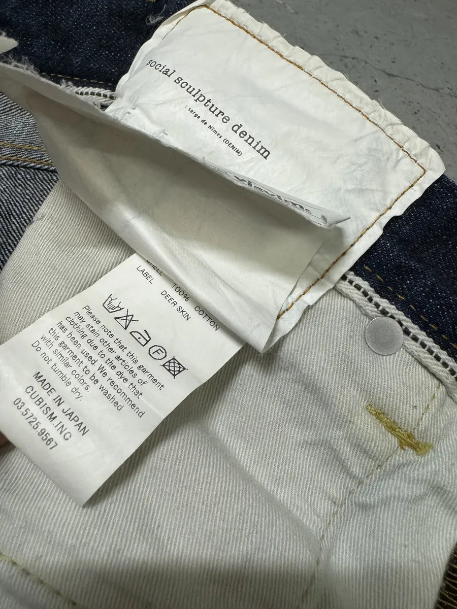 Visvim Premium Salvaged Navy Brut Regular Denim Jeans hSkhtzI 7