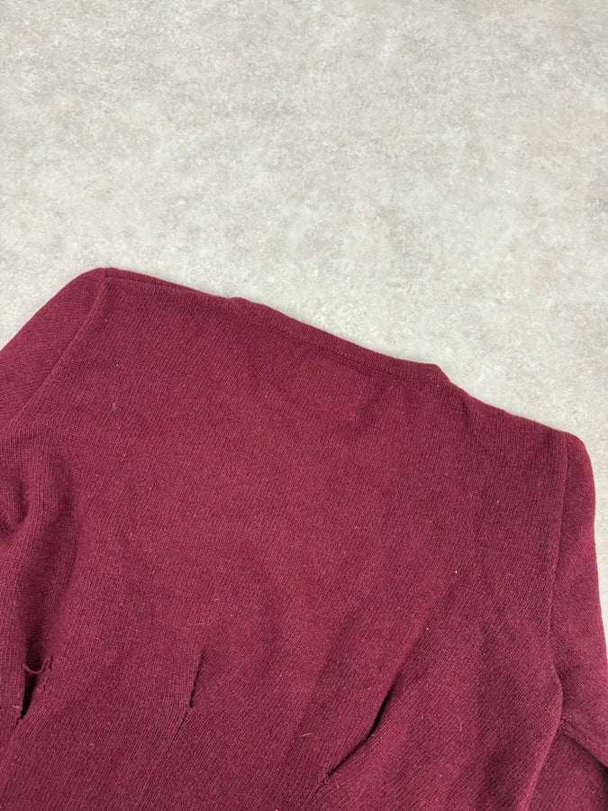 Vivienne Westwood Bordeaux Wool Cropped Sweater zjlkvAP 6