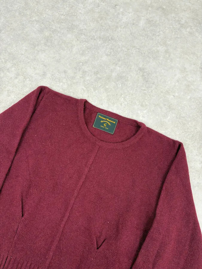 Vivienne Westwood Bordeaux Wool Cropped Sweater zjlkvAP 3