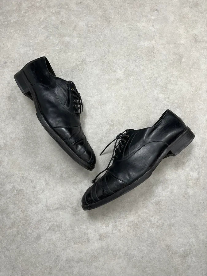 Vivienne Westwood UK Black Leather Derbys Shoes XEmtqdv 3