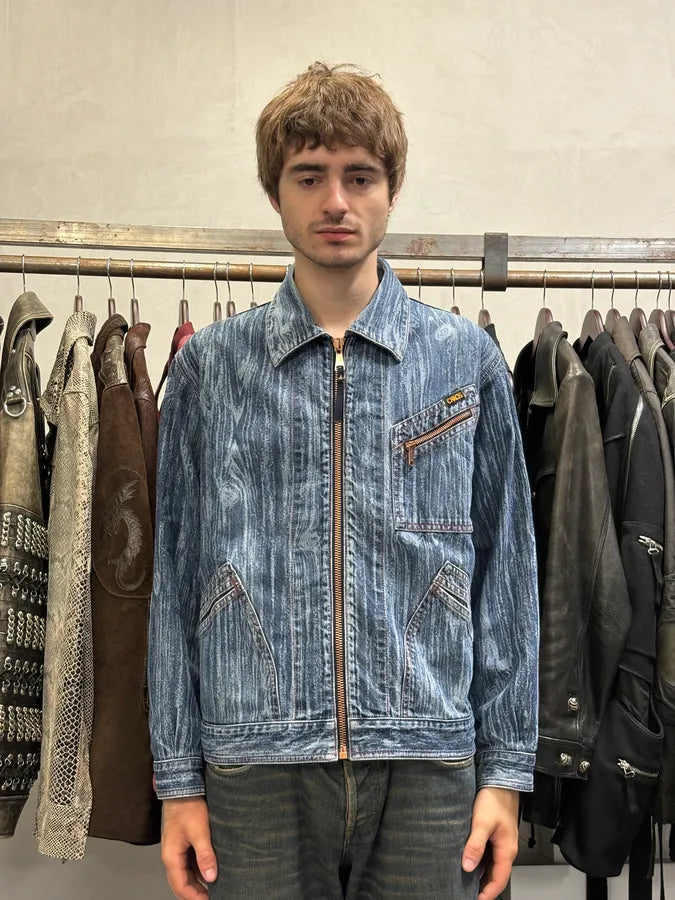 Vivienne Westwood Wood Print Denim Jacket LBipMfl 1