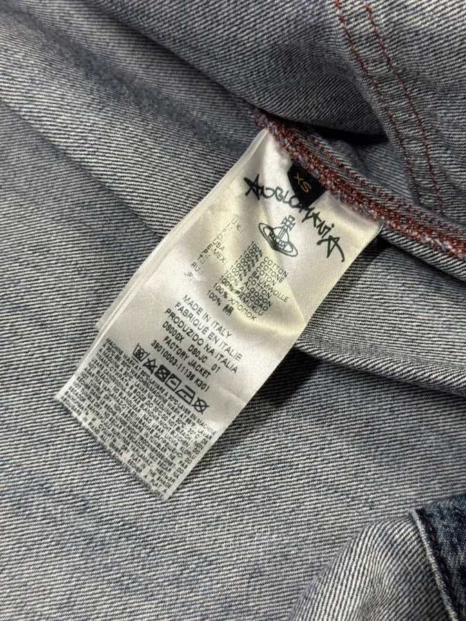 Vivienne Westwood Wood Print Denim Jacket LBipMfl 8