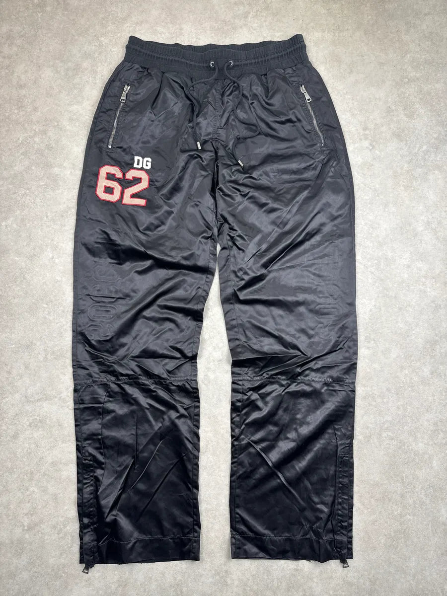 2000s Dolce & Gabbana Black Nylon 62 Soccer Track Pants vlvBfAUX 0