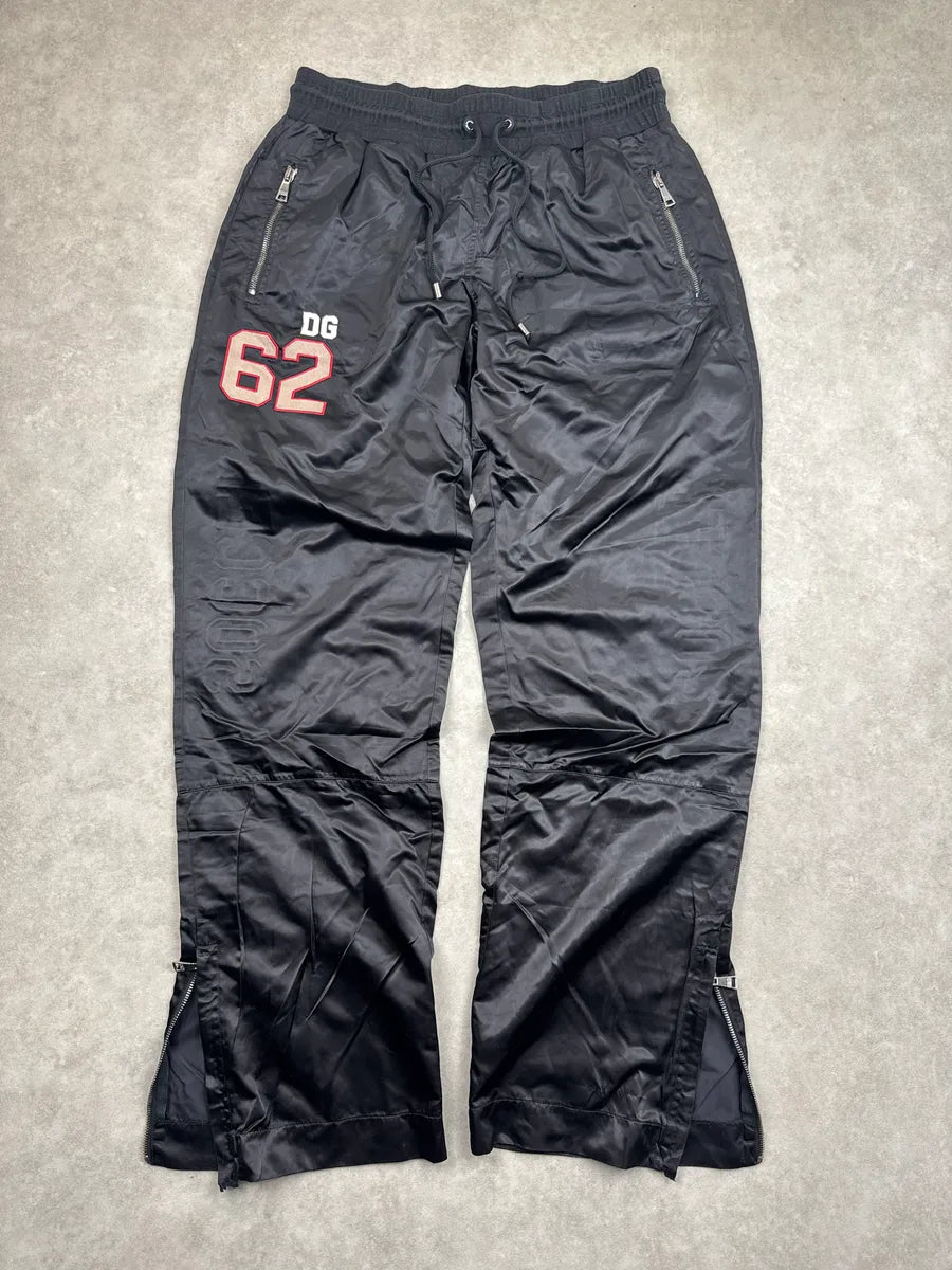2000s Dolce & Gabbana Black Nylon 62 Soccer Track Pants vlvBfAUX 4
