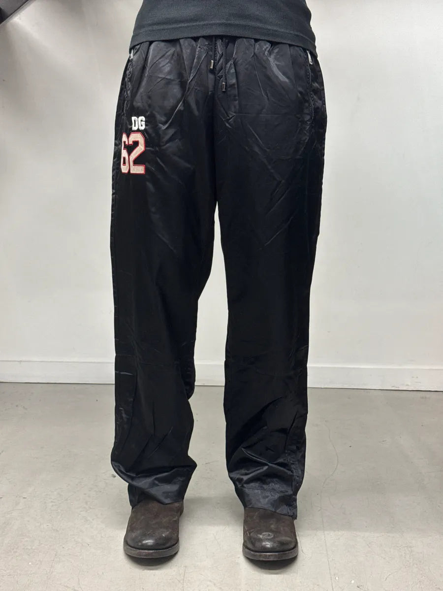 2000s Dolce & Gabbana Black Nylon 62 Soccer Track Pants vlvBfAUX 1