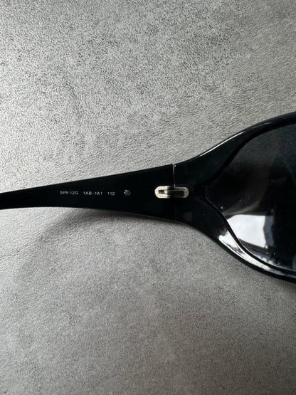 Prada Black Futuristic Sunglasses (OS) - 4