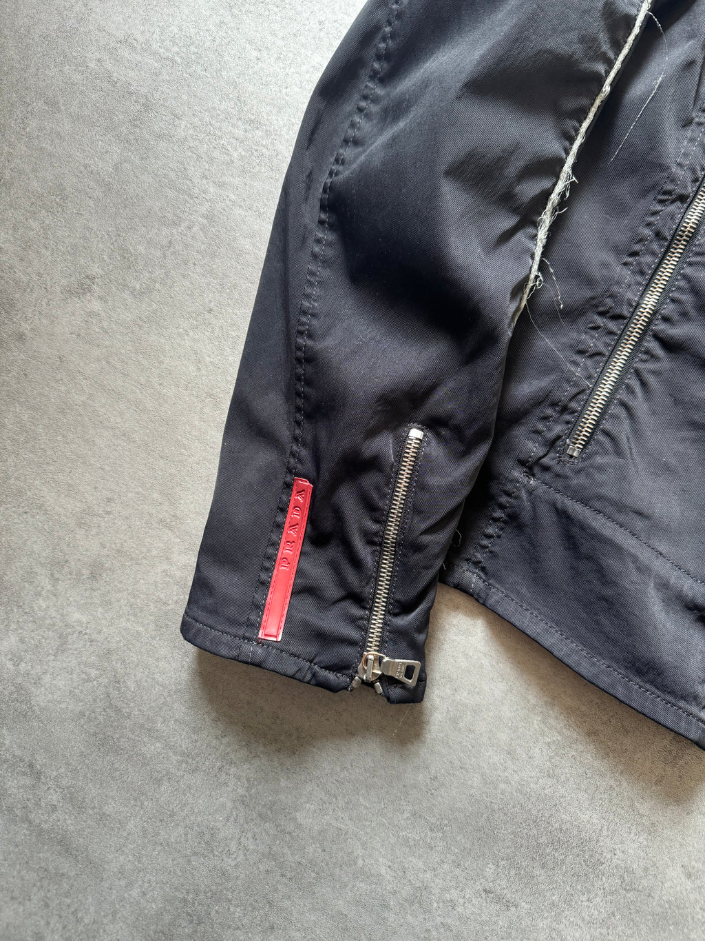 SS2002 Prada Technical Navy Smooth Jacket (M) - 9