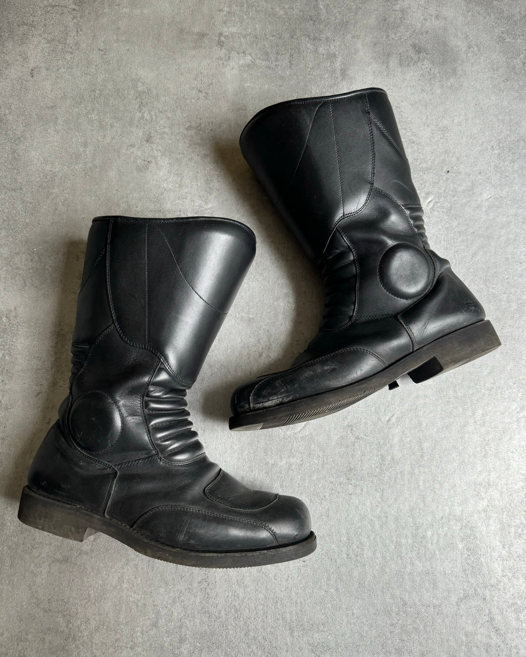 Paraboot Pro Moto Biker Reinforced Leather Boots (45) - 2
