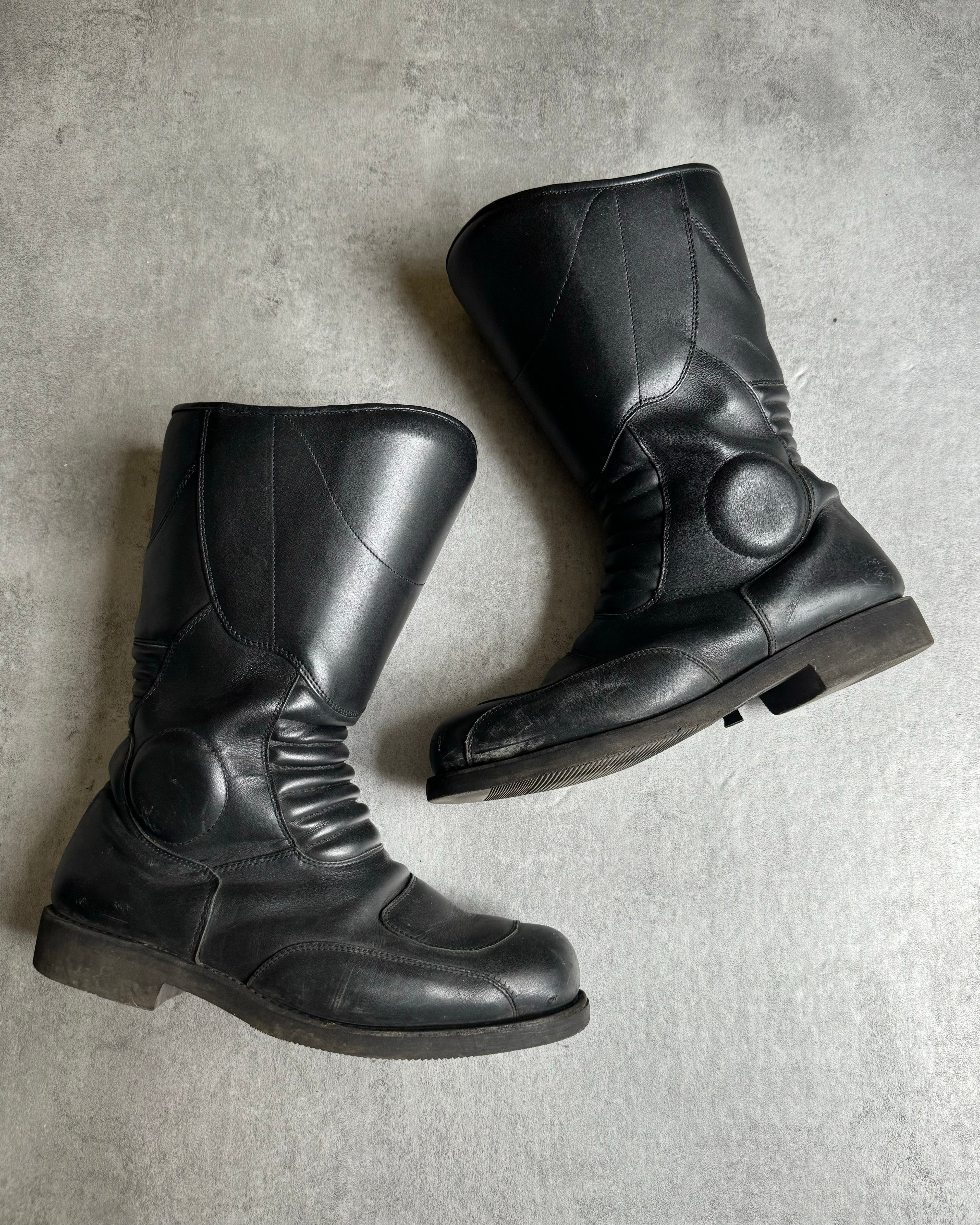 Paraboot Pro Moto Biker Reinforced Leather Boots (45) - 2