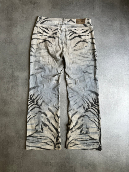 SS2002 Cavalli Safari Chic Zebra Pants  (M) - 2