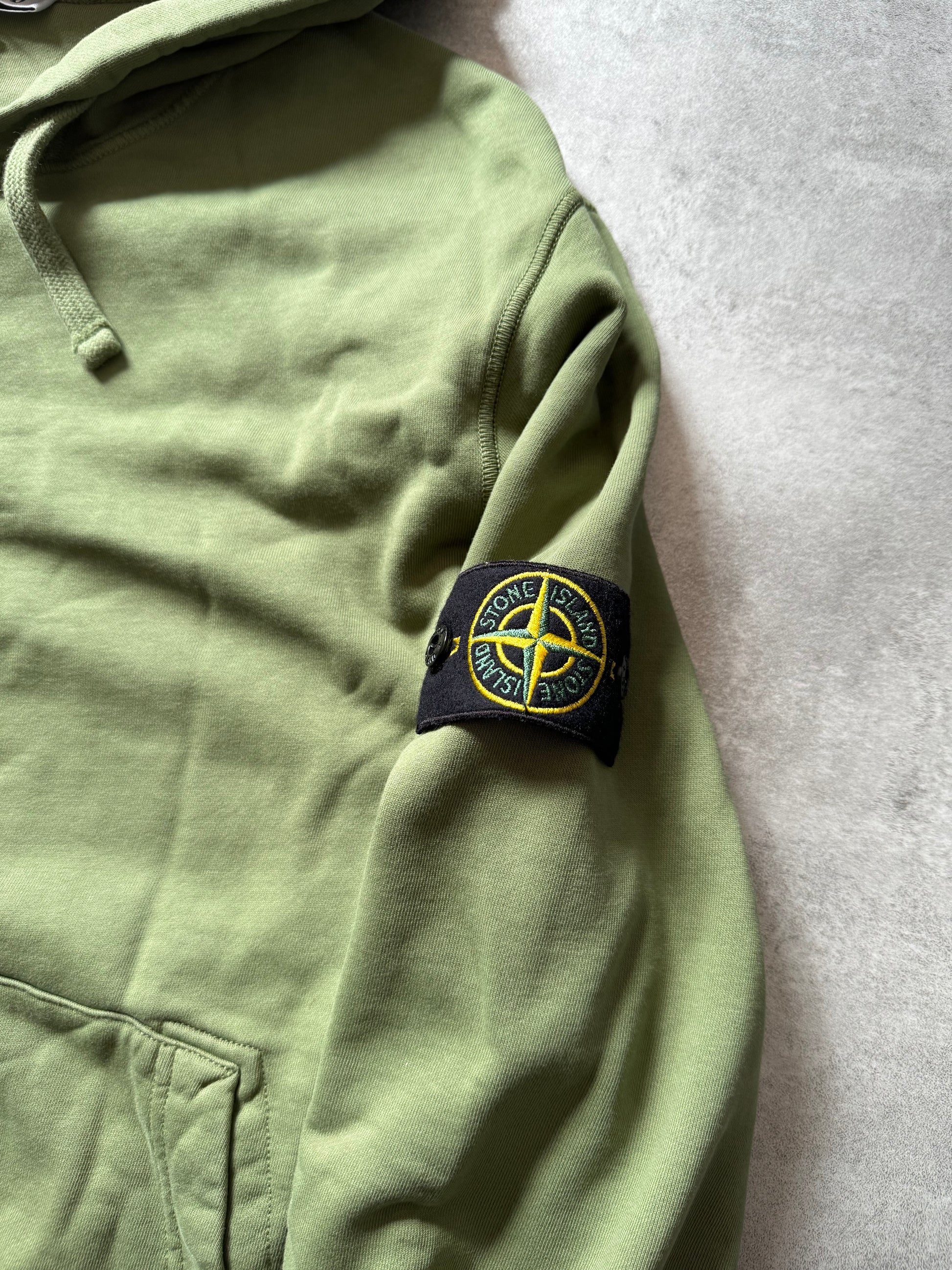 AW2021 Stone Island Olive Hooded Sweater (XL) - 8