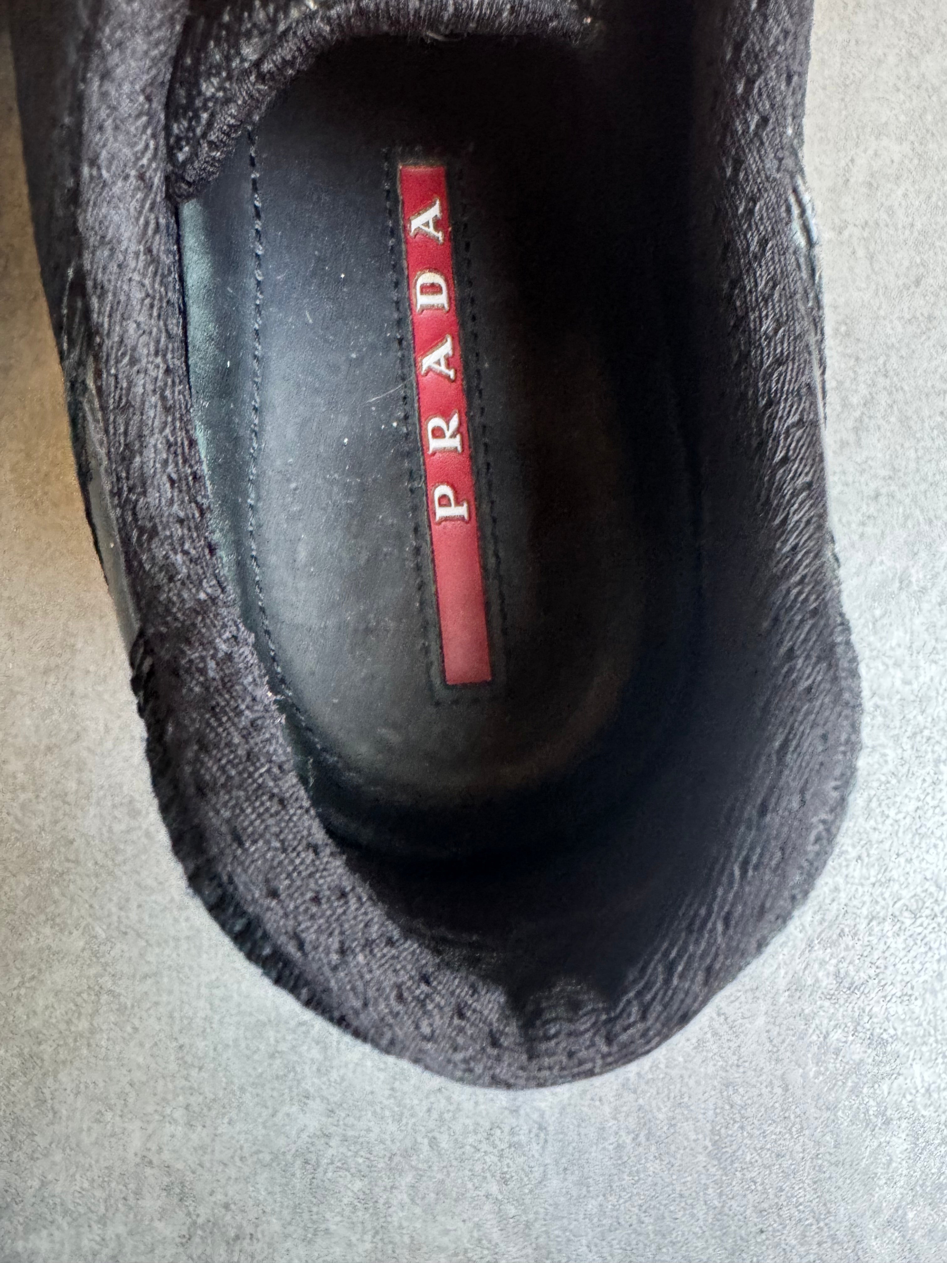 Prada America's Cup Black Satin Leather (42) - 8