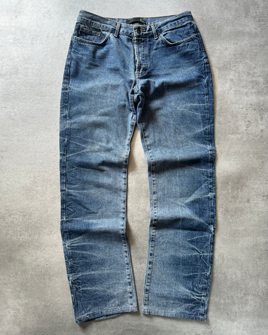 SS2006 Cavalli Blue Faded Edgy Denim Jeans  (M) - 1