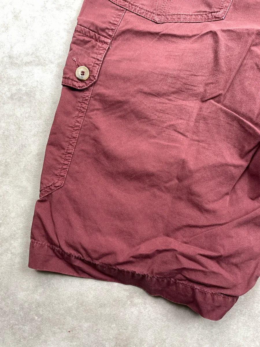 2000s Dolce & Gabbana Burgundy Multi-Pocket Plaid Waistband Shorts wCJXVTGI 9