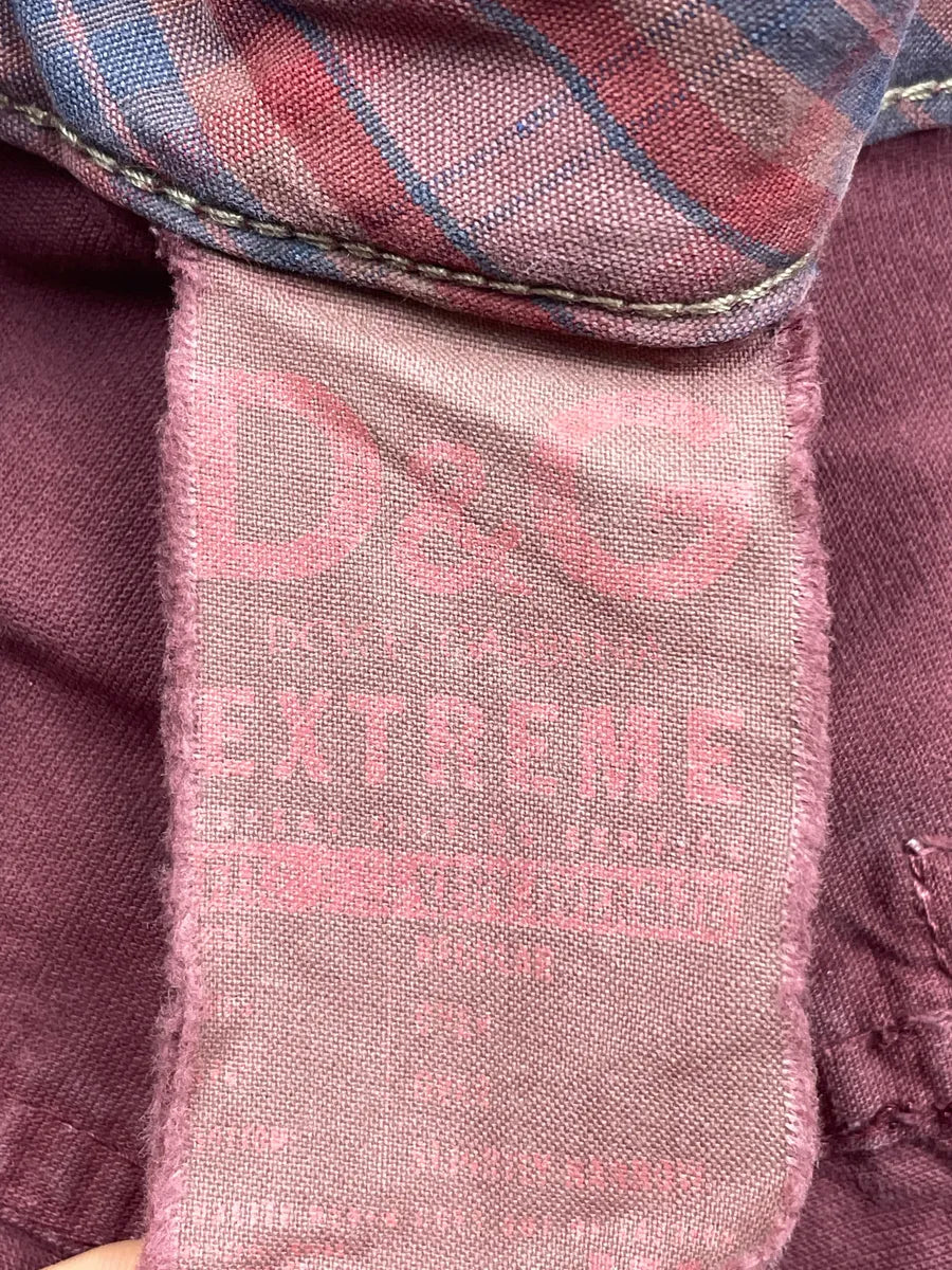 2000s Dolce & Gabbana Burgundy Multi-Pocket Plaid Waistband Shorts wCJXVTGI 11