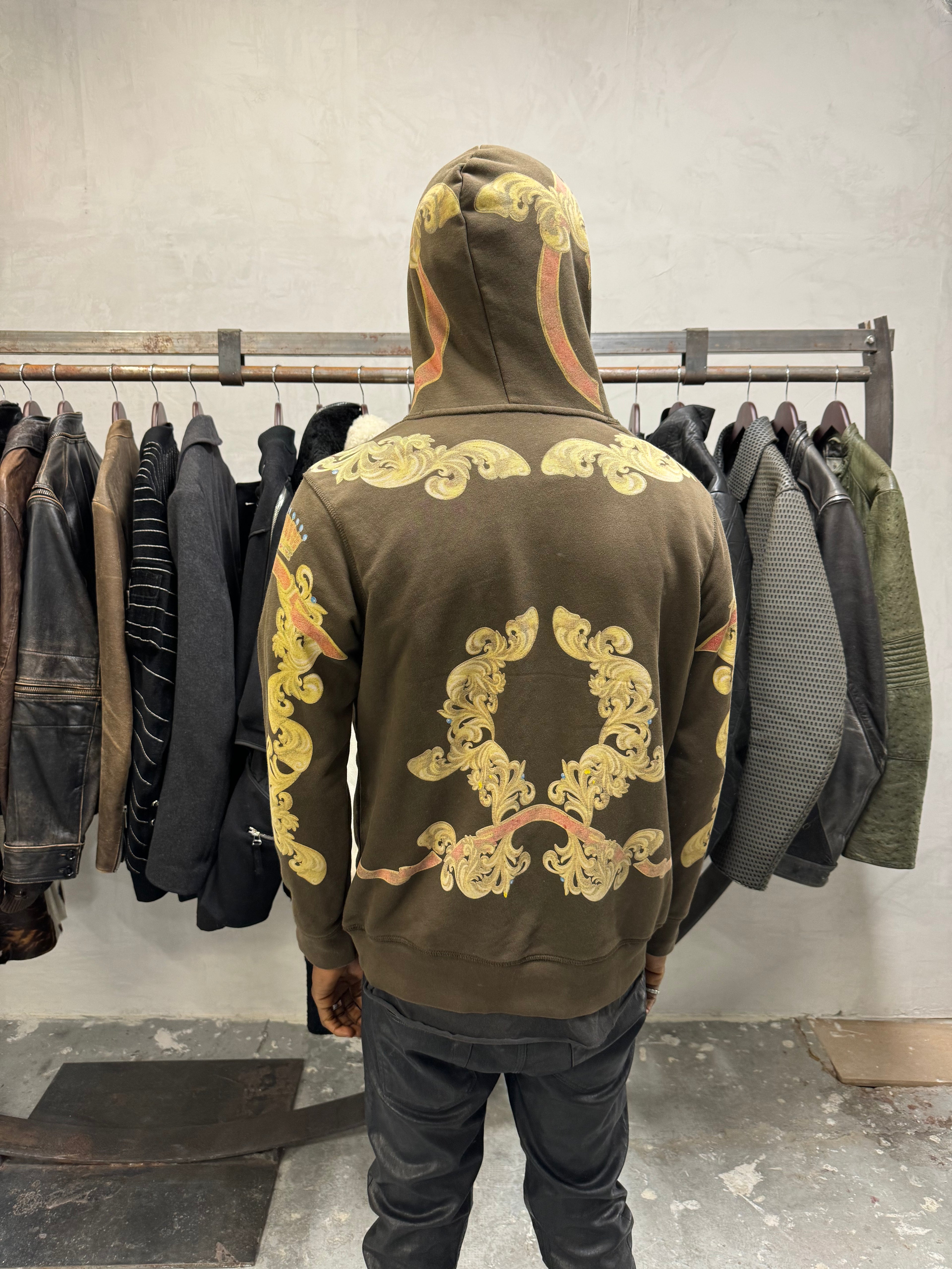 2000s Dolce & Gabbana Royal Fleur de Lys Dynasty Hoodie  (S) - 4