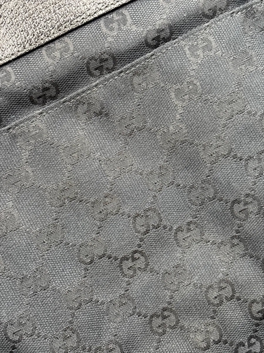 Gucci Black Canvas GG Monogram Crossbody Bag wEWQOLId 9