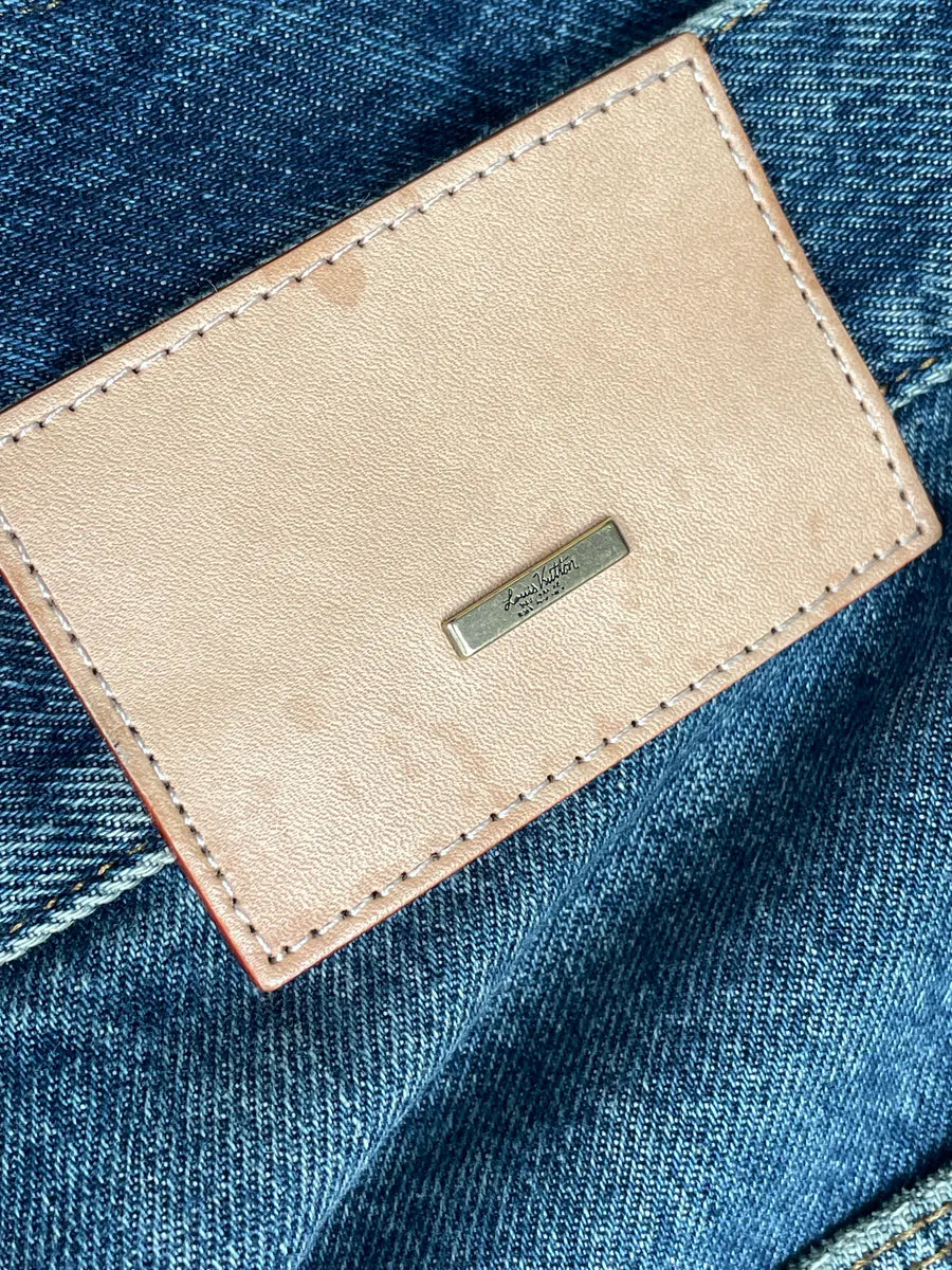 AW2023 Louis Vuitton Blue Denim Monogram Carpenter Jeans wEpFMSCp 13