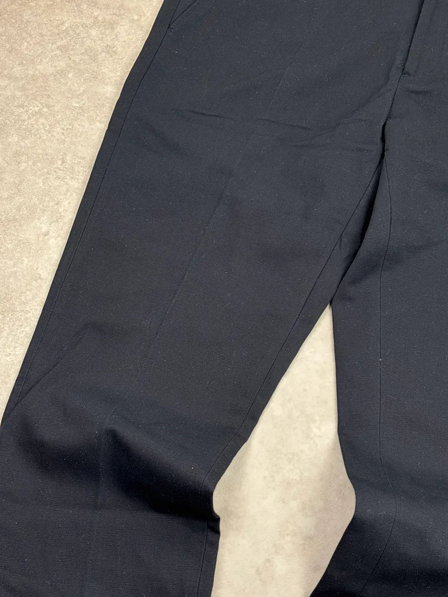 SS2011 Prada Dark Navy Logo Straight Leg Pants wKYkXtPh 5