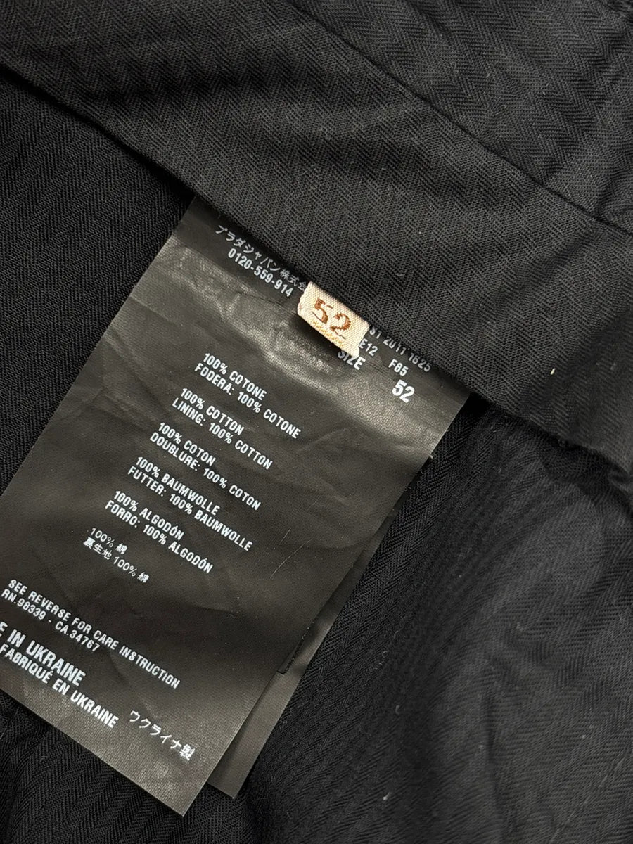SS2011 Prada Dark Navy Logo Straight Leg Pants wKYkXtPh 11