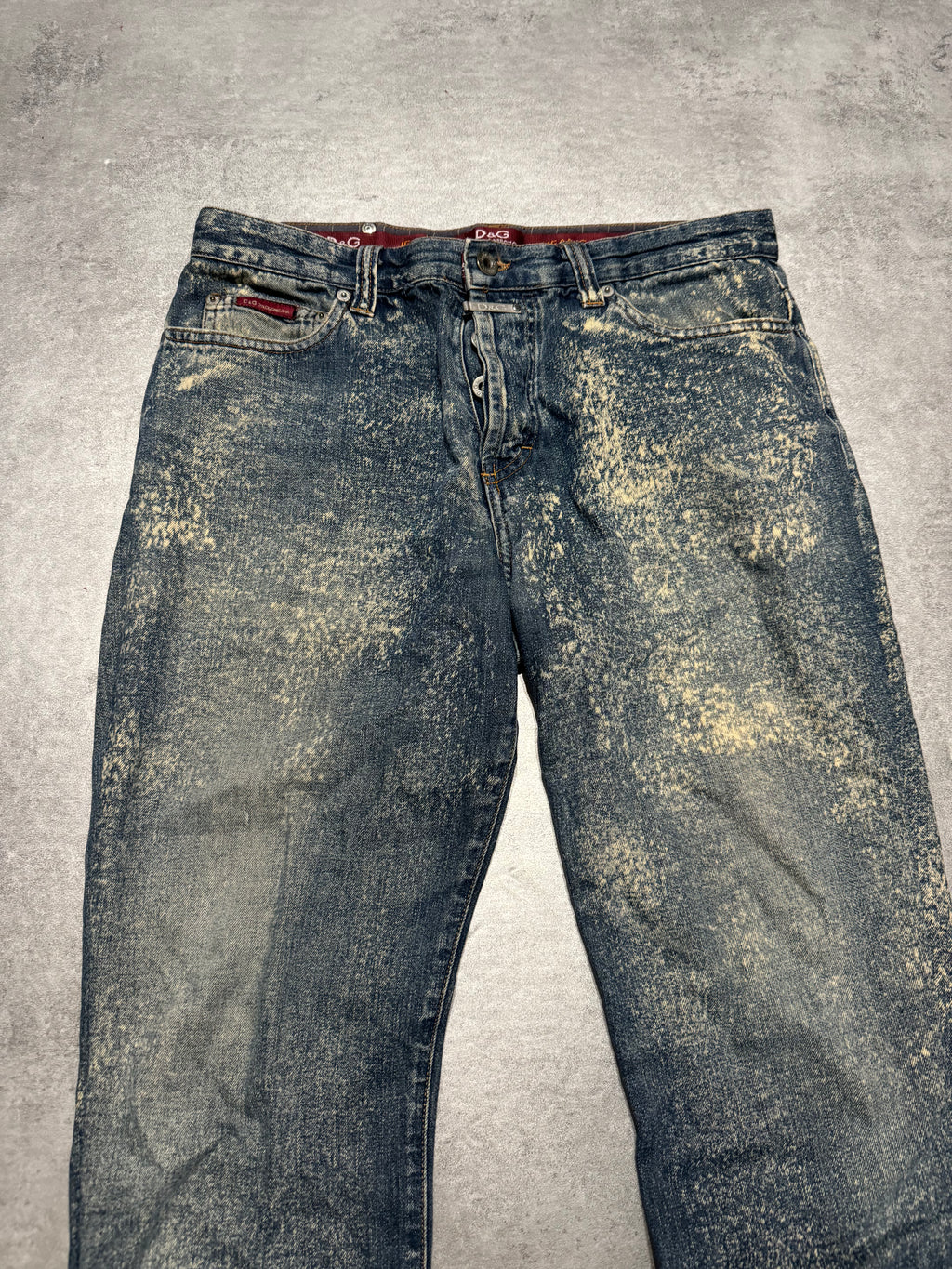 AW2003 Dolce & Gabbana Eroded Washed Denim Jeans  (S) - 8