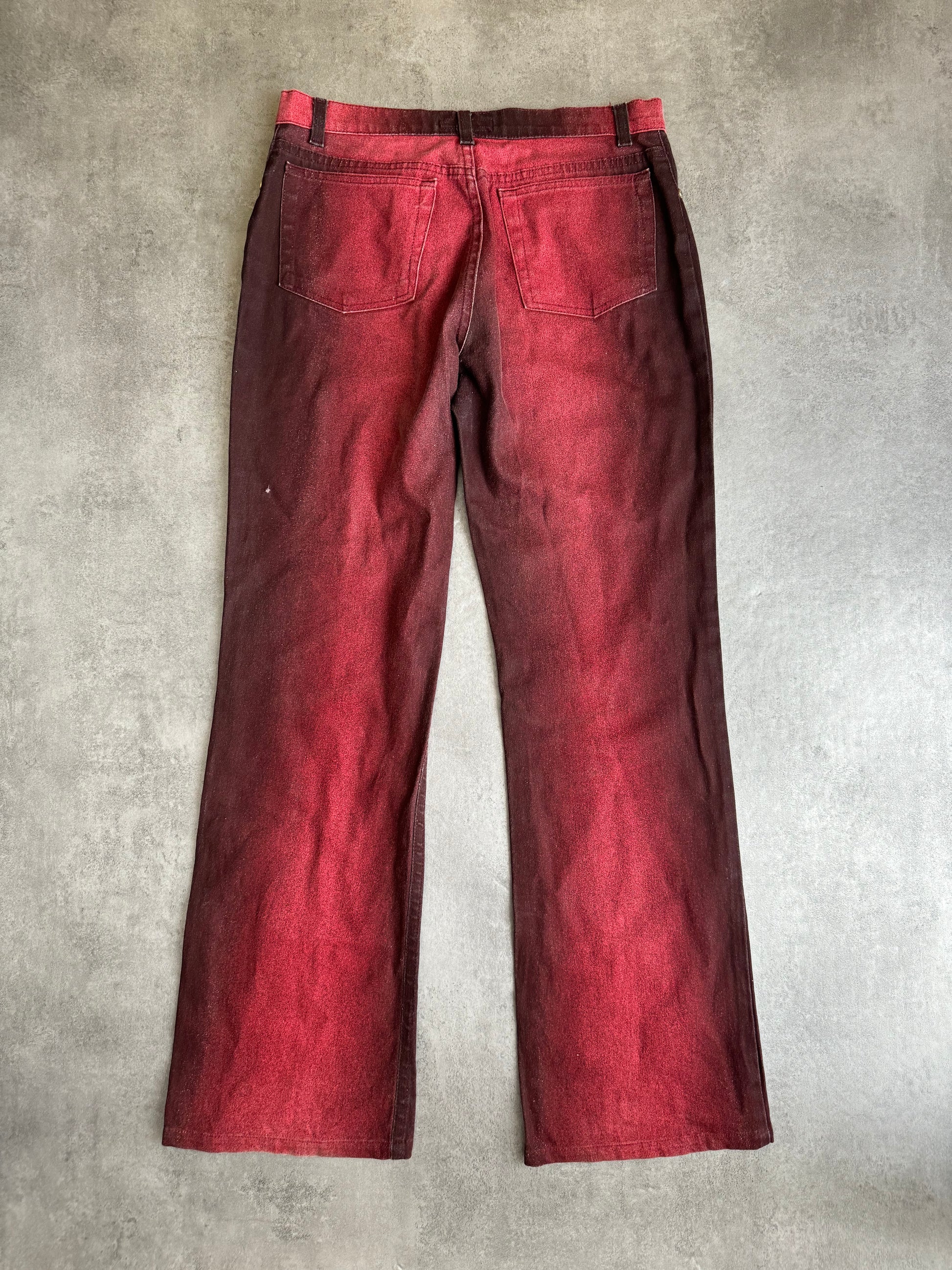 AW2003 Roberto Cavalli Red Devil Harmony Pants (M) - 4