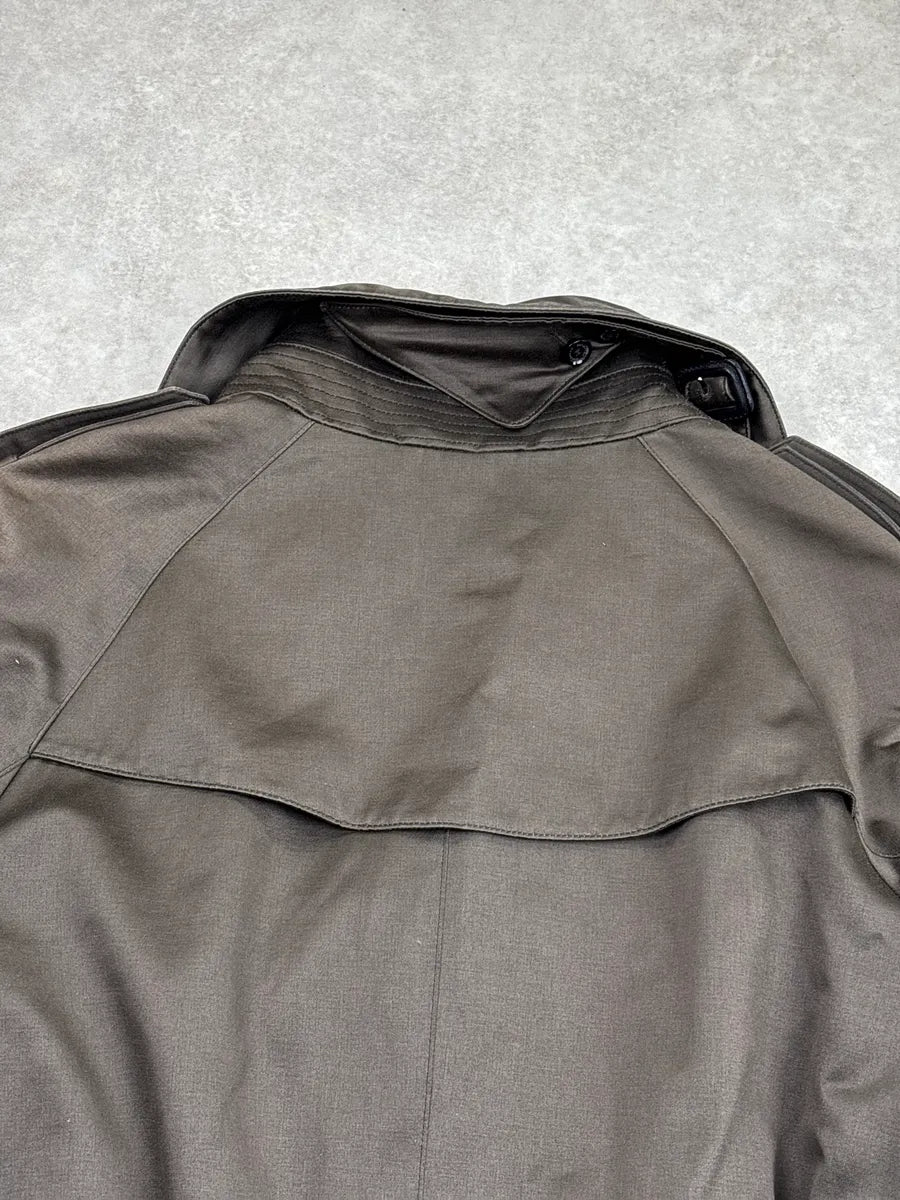 Burberry Prorsum Dark Khaki Belted Double-Breasted Coat wTRtNjhW 9