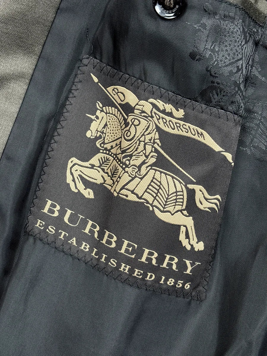 Burberry Prorsum Dark Khaki Belted Double-Breasted Coat wTRtNjhW 11